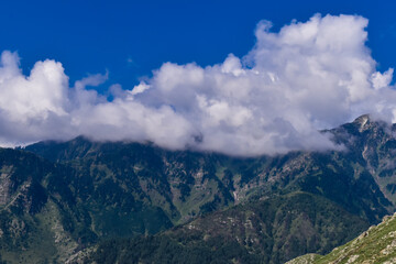 Obraz na płótnie Canvas A beautiful view of landscape at Kashmir India.