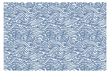 Seamless pattern with blue waves. Design for backdrops with sea, rivers or water texture.