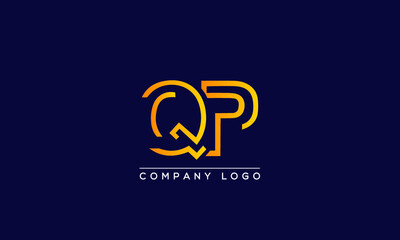 Creative letters QP or PQ Logo Design Vector Template. Initial Letters QP Logo Design	