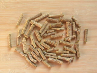 Diced cut brown color Giloy or Tinospora cordifolia stems