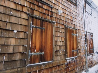 Old brick Building and Windows