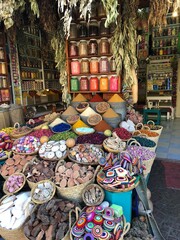 moroccan market stall