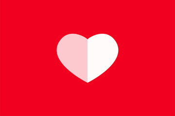 Heart love romance or valentine's day red vector icon