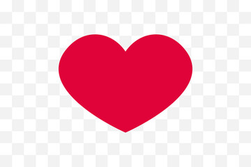 Heart love romance or valentine's day red vector icon
