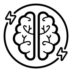 Creative Flat Icon Isolated On White Background