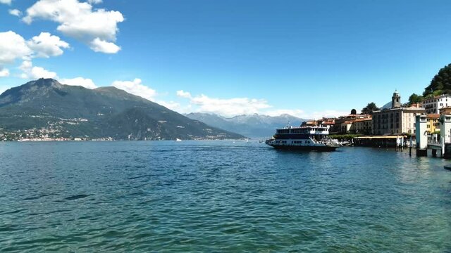Bellagio sul lago di como, italia