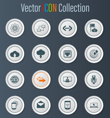 Communication icons set