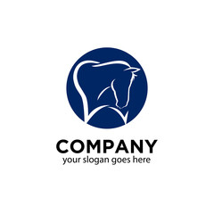 illustration vector graphic of teeth with a head of horse isolated in white background perfect for equine dental clinic logo