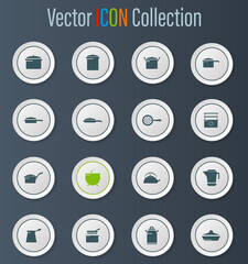 Dishes Icons set