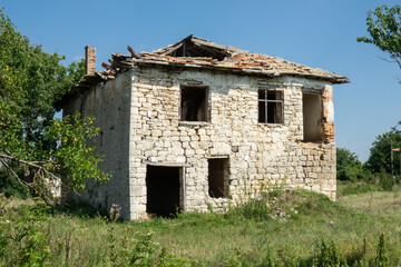 Old abandoned village house