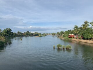 Fototapeta na wymiar Fleuve Mékong à Don Det, Laos 