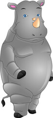 cute rhino cartoon