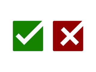 right and wrong, correct and incorrect, accept and deny
