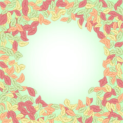 Leaves. Throw autumn leaves. Unusual abstract texture. Vector eps 10.