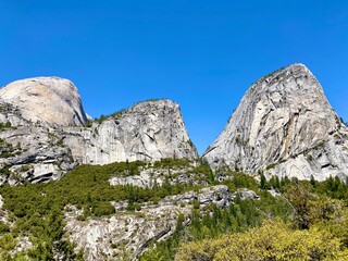 Yosemite rocky mountain landscape