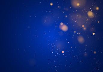 Blue bokeh light