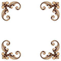 Classical baroque vector of vintage element for design. Decorative design element filigree calligraphy vector. You can use for wedding decoration of greeting card and laser cutting.