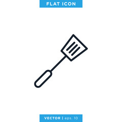 Spatula Icon Vector Design Template. Kitchenware Tool.