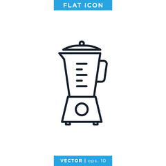 Blender Icon Vector Design Template. Linear Style, Editable Stroke