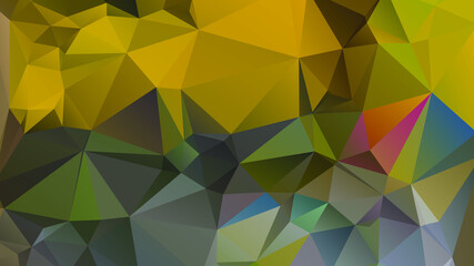 Fototapeta premium Light luxury Gold vector polygon abstract layout , Low Poly Background . vector blurry triangle texture. Brand new colorful illustration in with gradient. Brand new style for your business design.