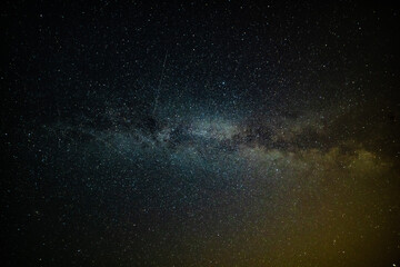 Milchstraße am Himmel bei Nacht in guter Auflösung. Geeignet für Himmel Austausch oder Hintergrund