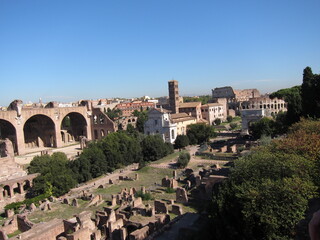 Fototapeta na wymiar Roman Forum: Basilica of Maxentius