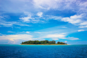 tropical island in the sea