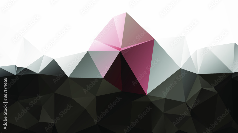 Poster light luxury gold vector polygon abstract layout , low poly background . vector blurry triangle text