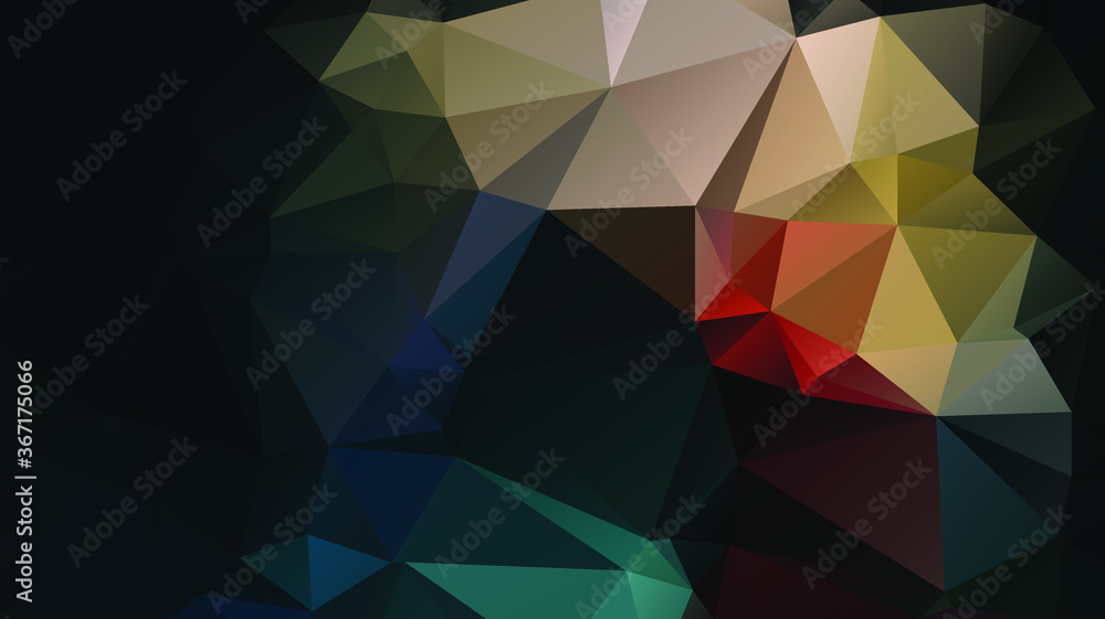Poster light luxury gold vector polygon abstract layout , low poly background . vector blurry triangle text