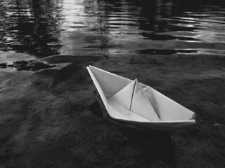 Old paper boat