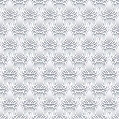 Vector paper cut geometric modern background.