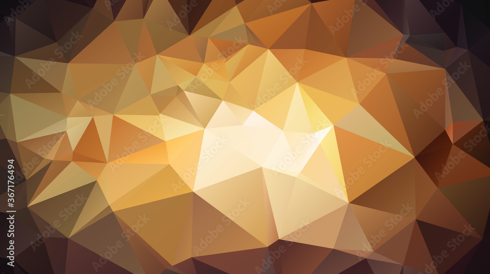 Aufkleber light luxury gold vector polygon abstract layout , low poly background . vector blurry triangle text