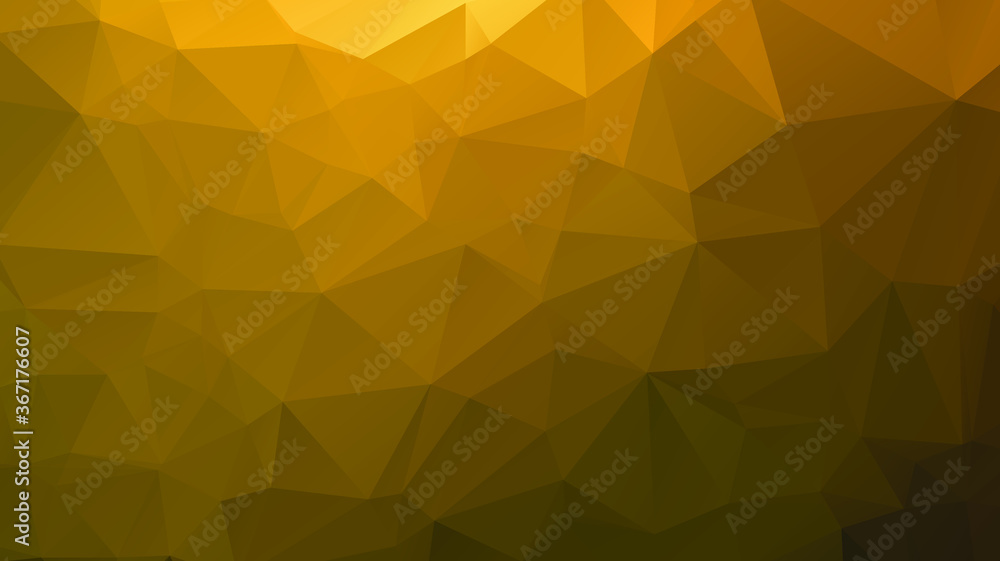 Poster light luxury gold vector polygon abstract layout , low poly background . vector blurry triangle text