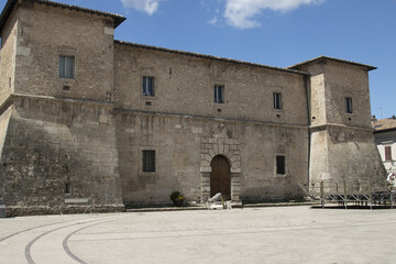 Umbria: Norcia, S. Benedetto square, the Castellina