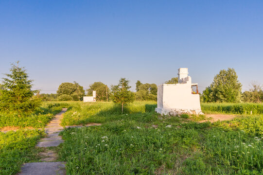The village of Bolshoye Zarechye burned down during the Great Patriotic War in the Leningrad Region
