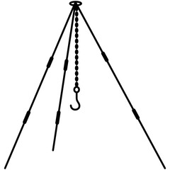 Campfire tripod