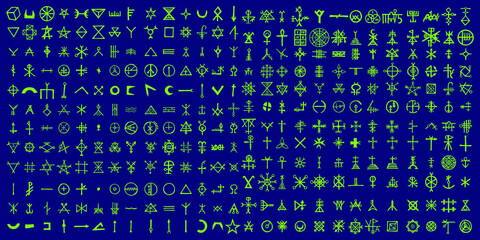 Non binary futuristic cyberspace code background. Digital alien matrix technology programming language alphabet. Cyber data decryption and encryption. Hacker concept. Quantum computers. Vector .