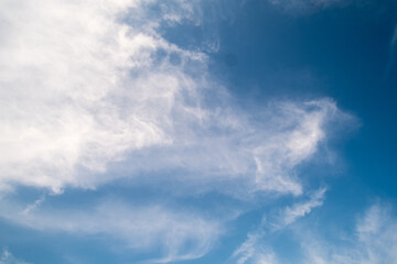 Blue sky with cloud background