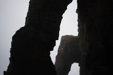 Beautiful Beach of the Cathedrals in Galicia. Lugo. Spain