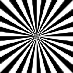 Optical illusion, black and white design, vector