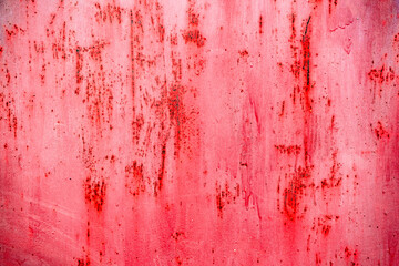 Rough red painted rusty metal surface, high resolution texture