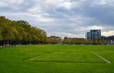 Bellevue, WA, USA - 13 October 2019 at 3:18:48 AM : Bellevue downtown Park