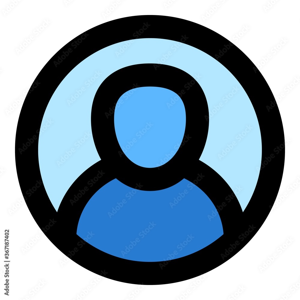 Poster live avatar icon. outline live avatar vector icon for web design isolated on white background