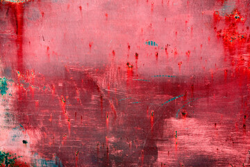 Rough red painted rusty metal surface, high resolution texture