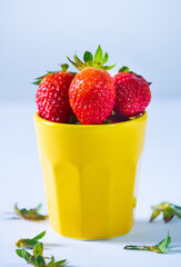 bucket of strawberries