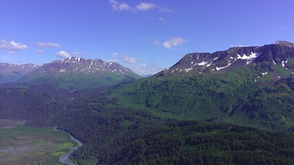 Summer glaciers in Alaska 