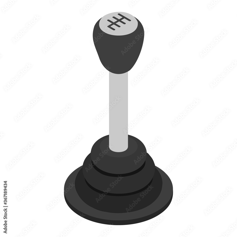 Poster manual gearbox icon. isometric of manual gearbox vector icon for web design isolated on white backgr