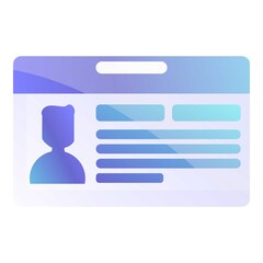 Personal information icon. Cartoon of personal information vector icon for web design isolated on white background