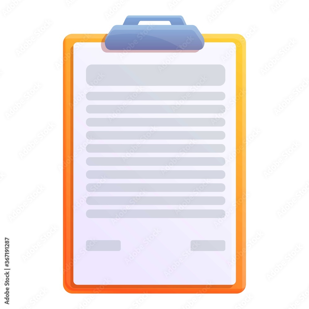Poster storage documents to do list icon. cartoon of storage documents to do list vector icon for web desig