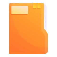 Storage documents paper folder icon. Cartoon of storage documents paper folder vector icon for web design isolated on white background